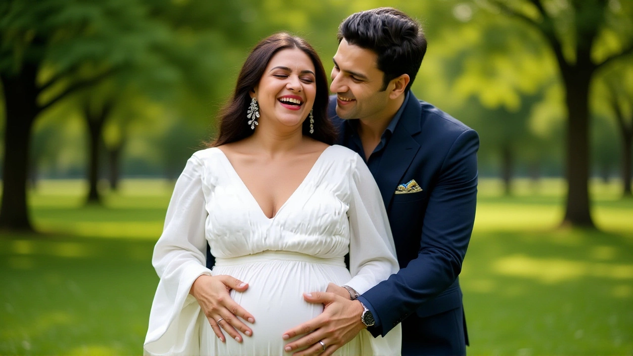 Glamour Meets Comfort: The Baby Bump Look