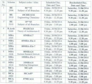 vtu 2014 exam reschedule